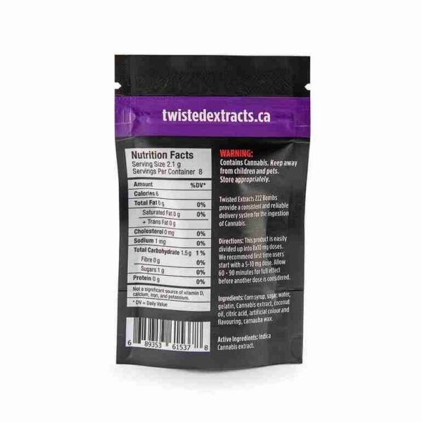 Twisted Extracts Black Cherry ZZZ Bomb (Indica) - Image 2